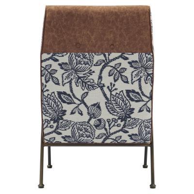 Kahlo Chair in Blue & White Floral Print - Image 4