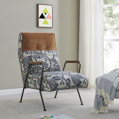 Kahlo Chair in Blue & White Floral Print - Image 8