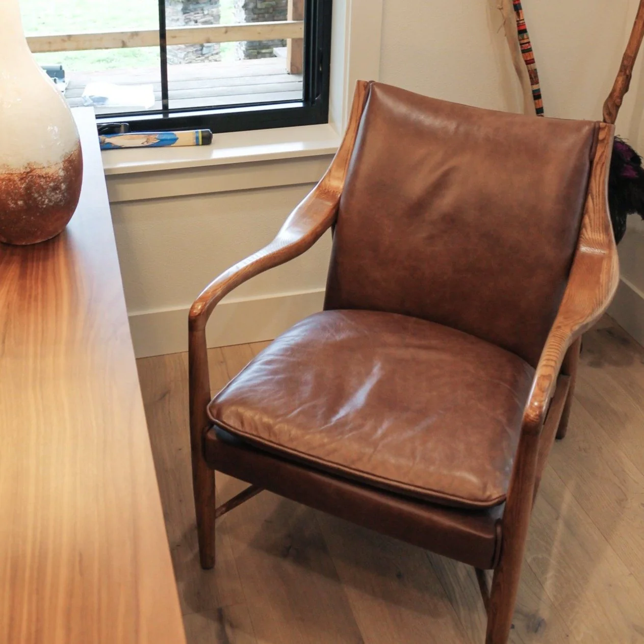 Kiannah Leather Club Chair - Image 5