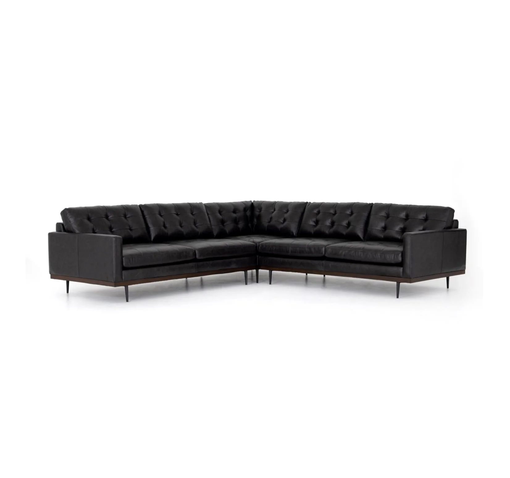 Lexi 3-Piece Leather Sectional - Image 3