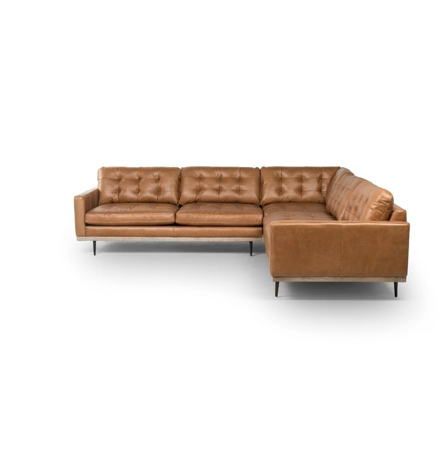 Lexi 3-Piece Leather Sectional - Image 7