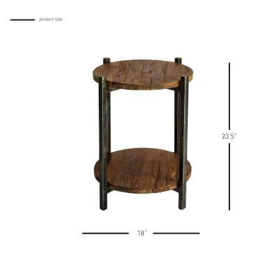 Lotta Reclaimed Teak End Table - Image 3