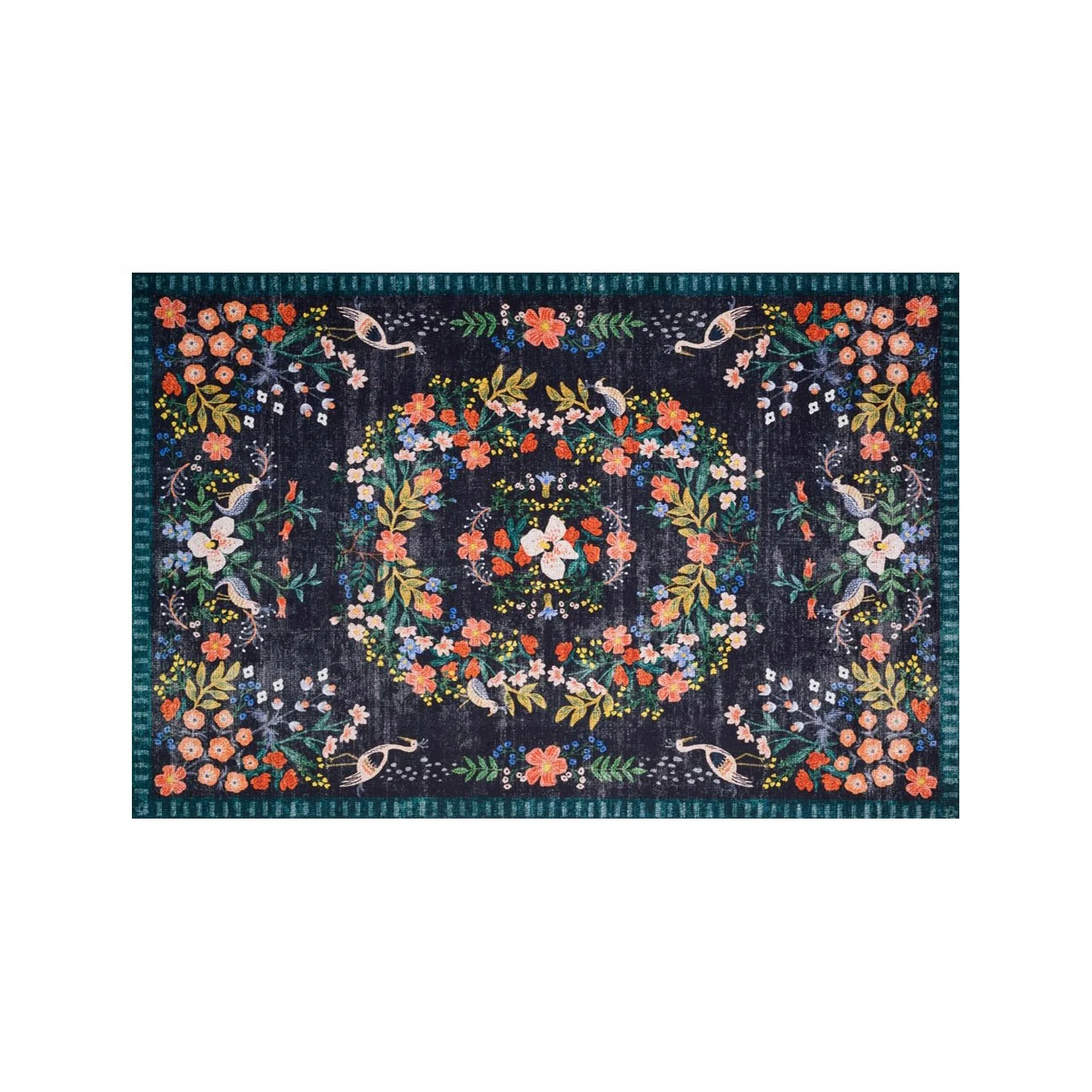 Luxembourg Black Area Rug