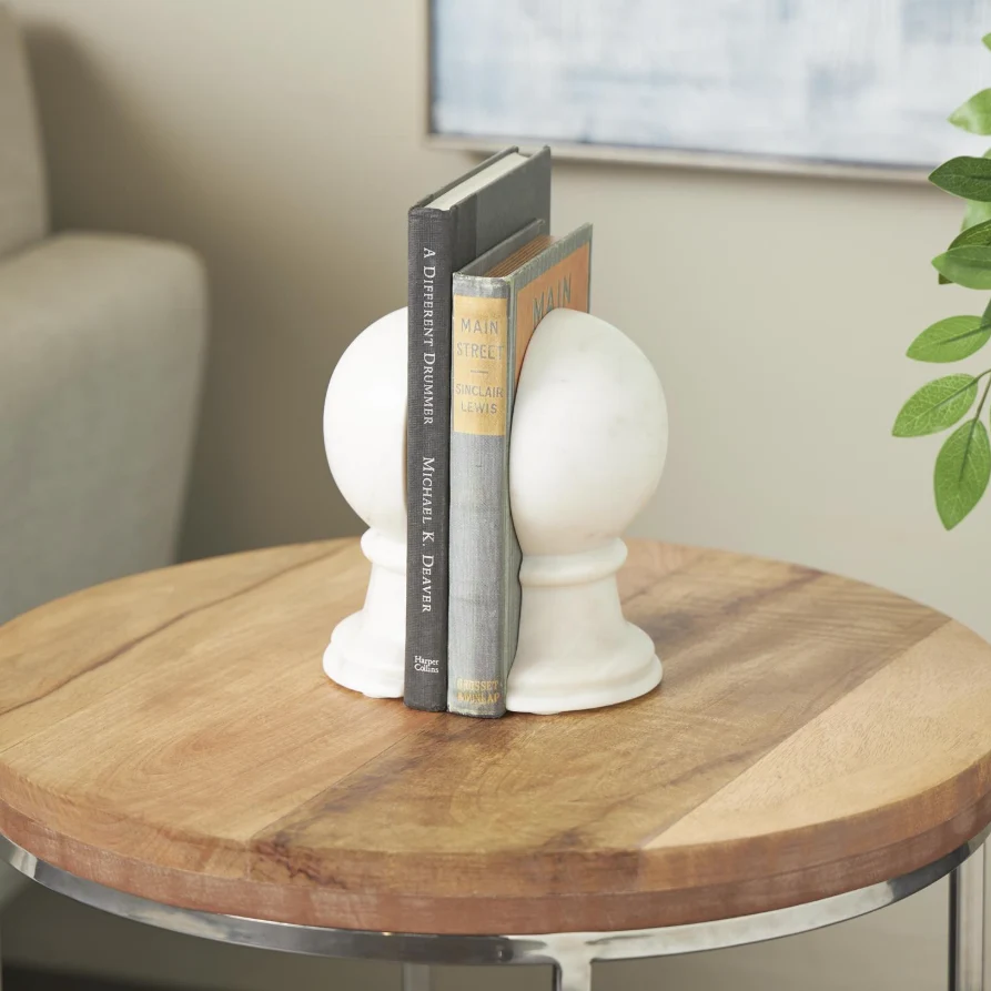 Marble Globe Bookends - Image 3