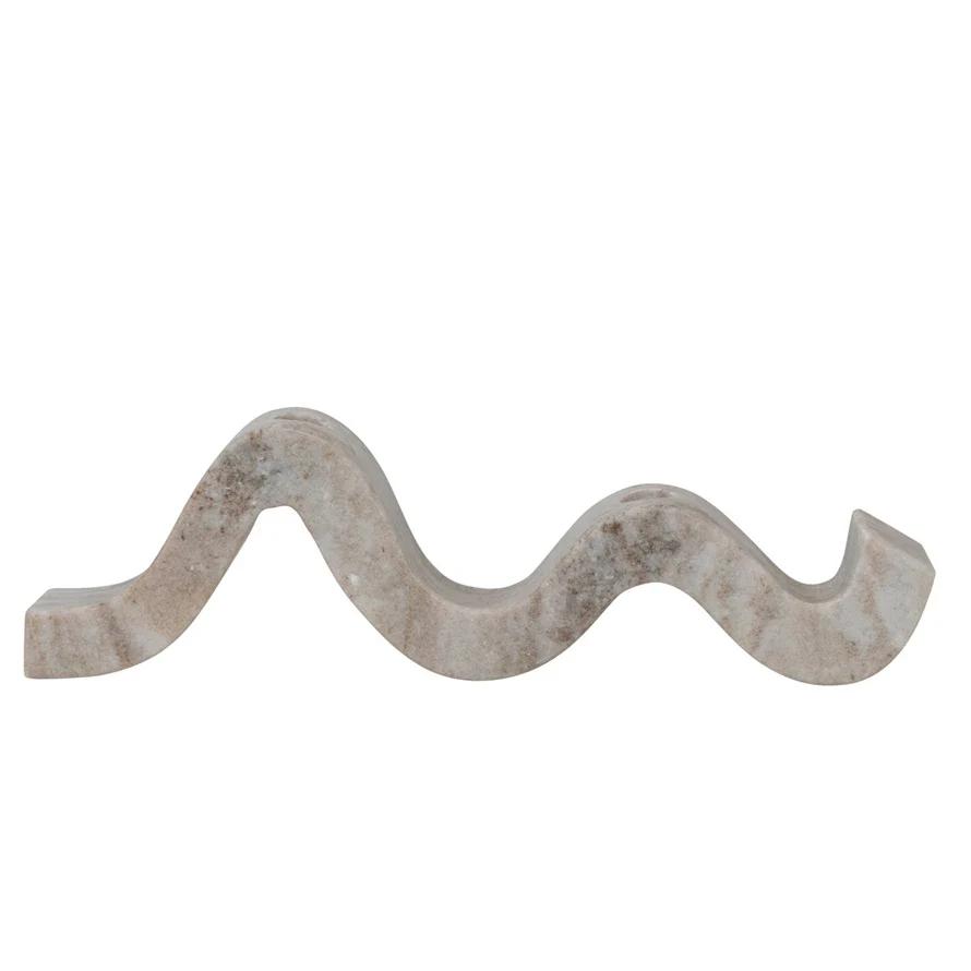 Marble Wave Taper Candle Holder - Image 3
