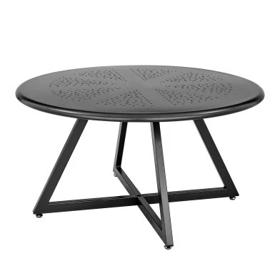 Markle Outdoor Metal Round Coffee Table - Image 2