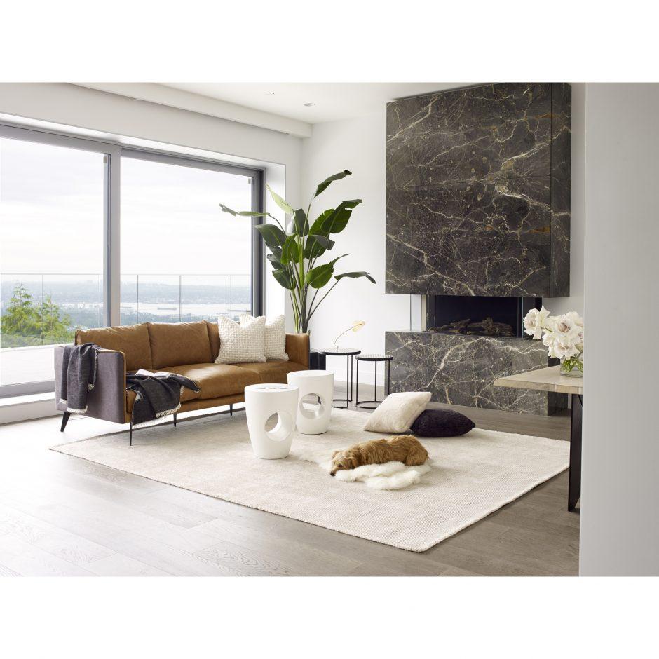 Messina Leather Sofa - Image 9