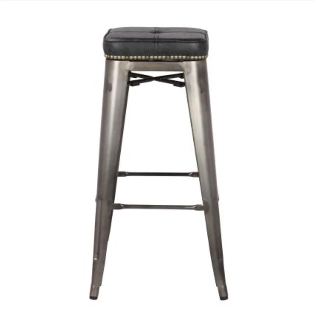 Metropolis Cushioned Backless Stool - Image 2