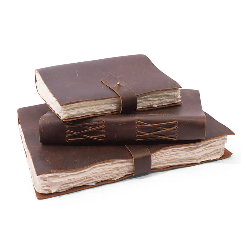 Oiled Leather Journal in Chocolate - Image 3