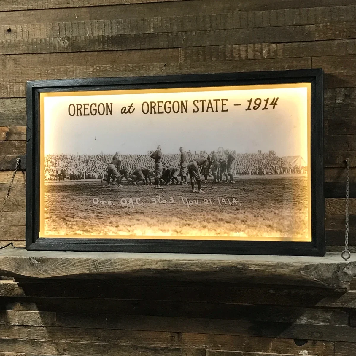 Oregon vs Oregon State Back Lit Frame - Image 4