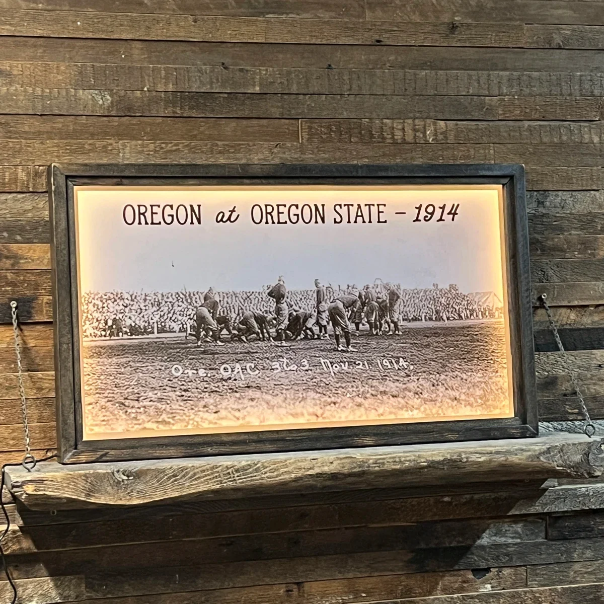 Oregon vs Oregon State Back Lit Frame - Image 6