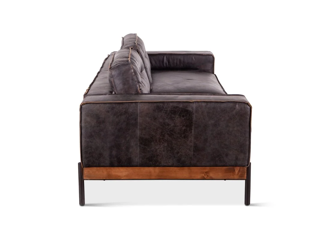 Portofino Distressed Leather Sofa - Image 2