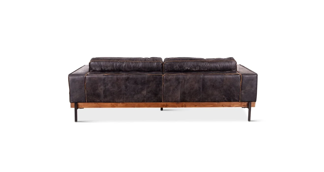 Portofino Distressed Leather Sofa - Image 5
