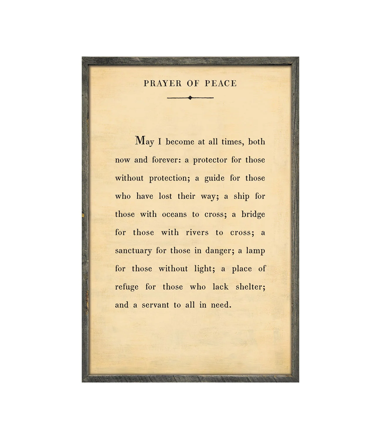 Prayer of Peace Wall Art