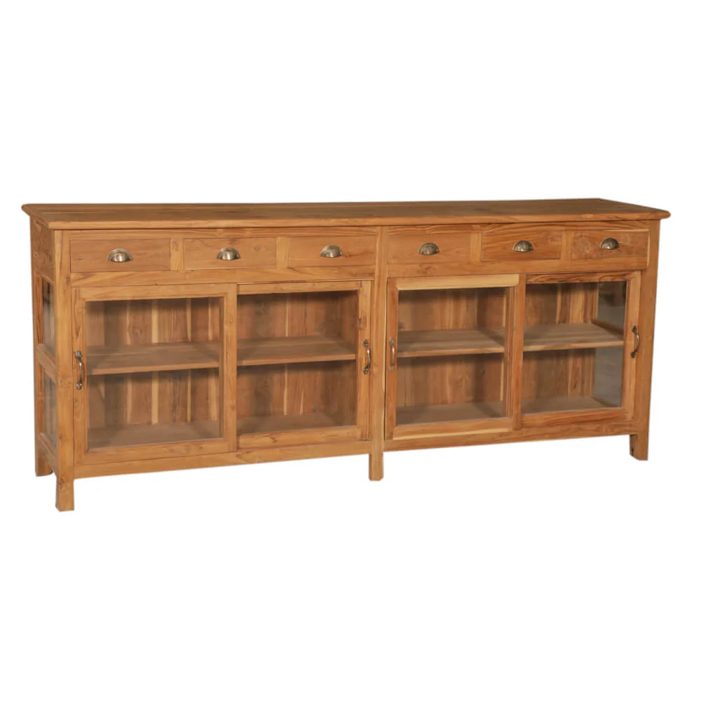 Reclaimed Teak 4 Door Sideboard - Image 3
