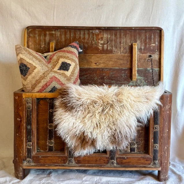Reclaimed Teak Wood Chest - Image 2
