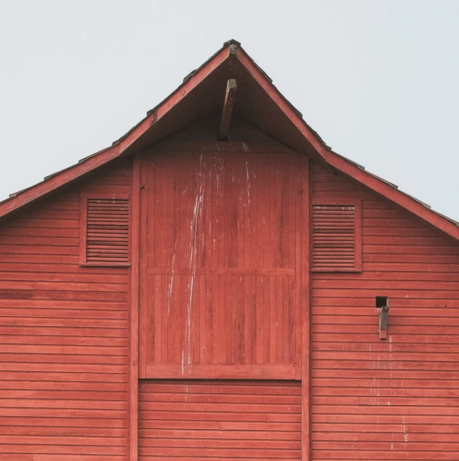 Red Barn I Framed Wall Art - Image 3
