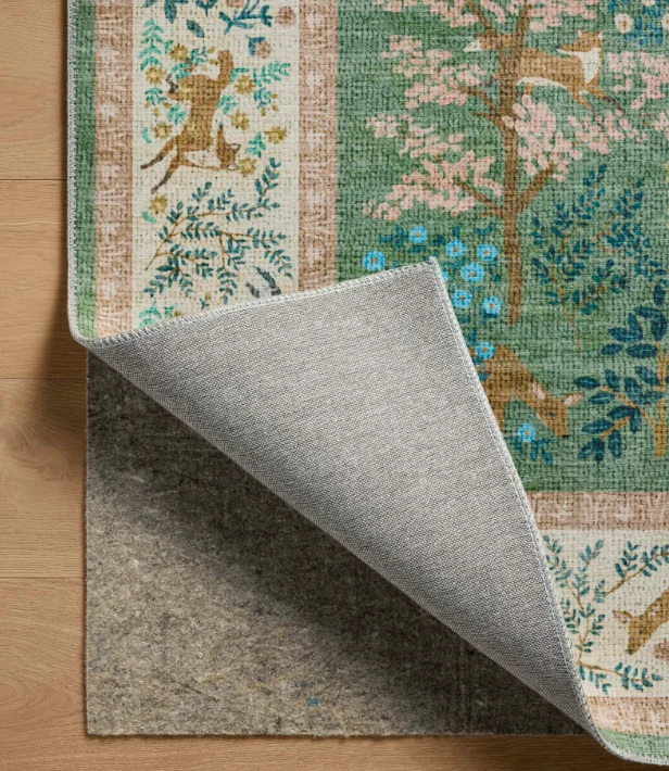 Rifle Paper Co. X Loloi Canopy Rug in Sage/Blush - Image 3
