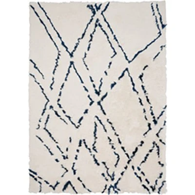 Ivory & Navy Scout Rug