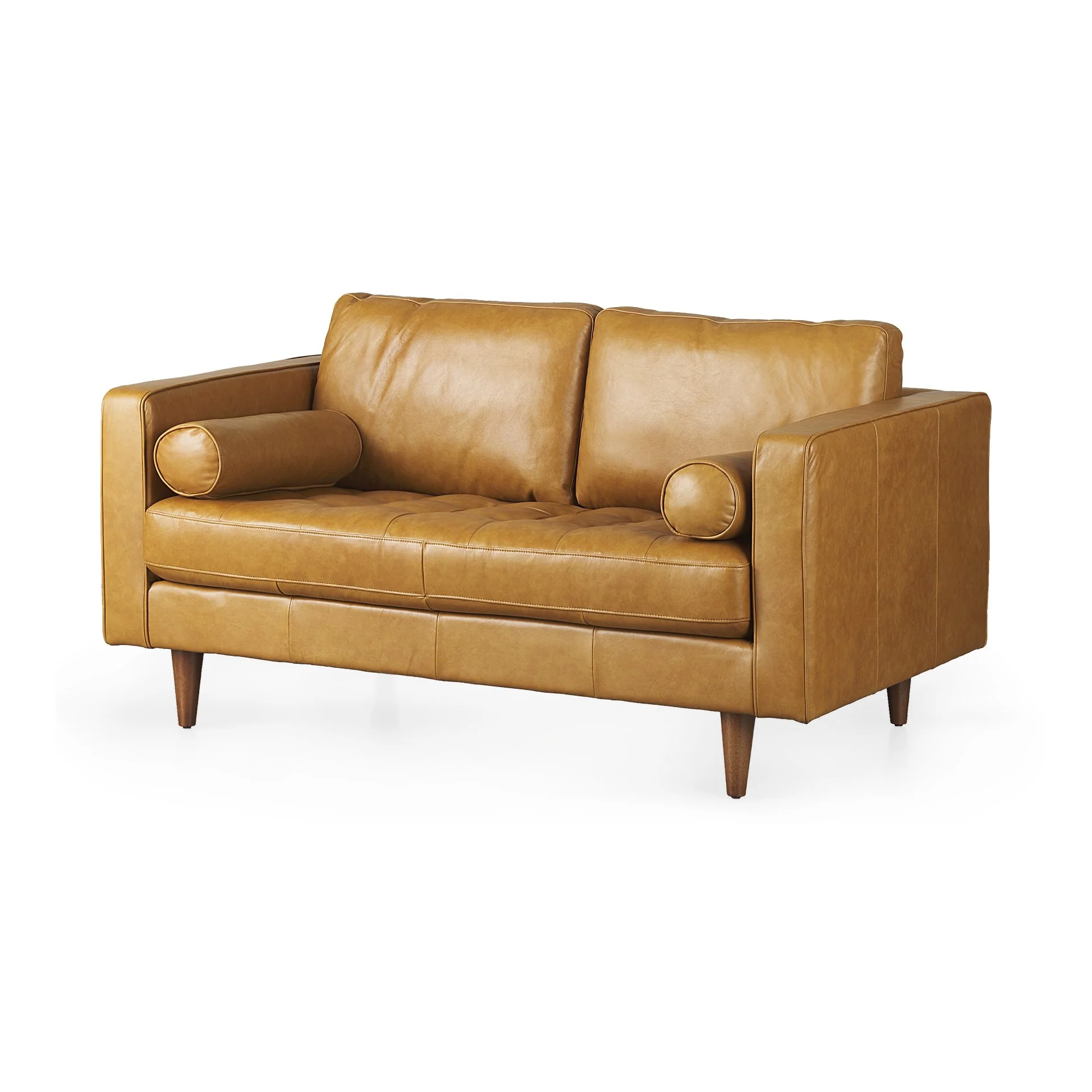 Svend Leather Love Seat