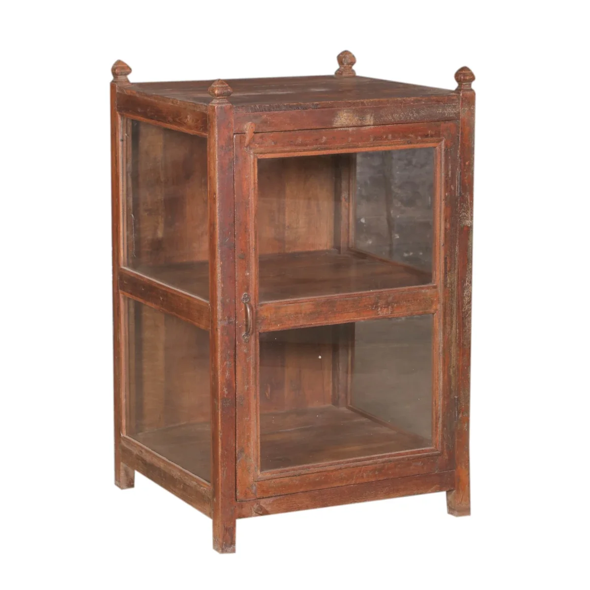 Teak Bar Cabinet with Glass - Image 2
