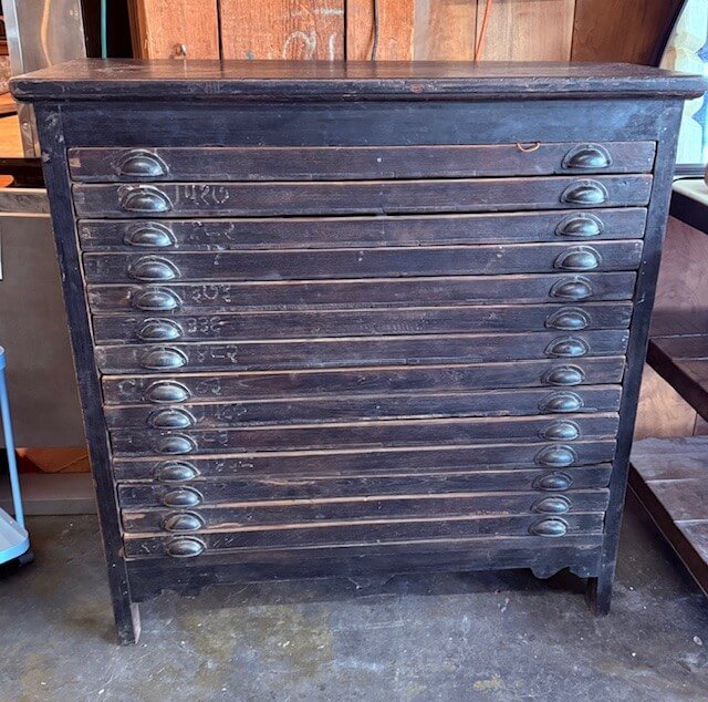 Teak Chest w/15 Drawers