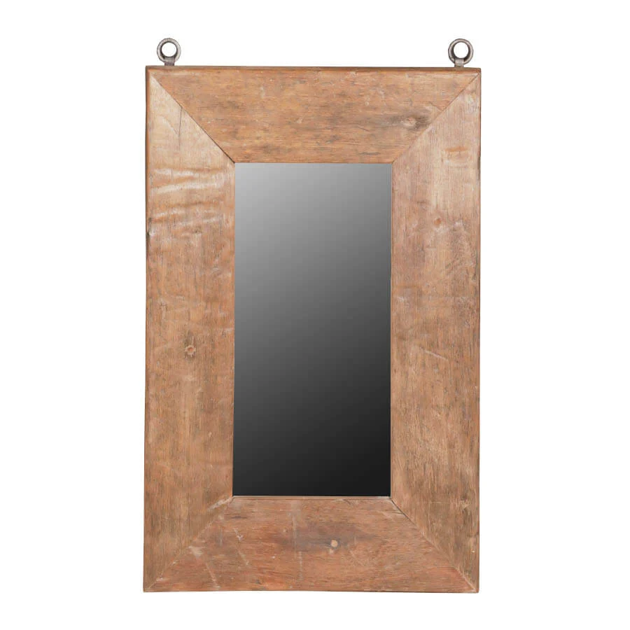 Teak Frame Mirror