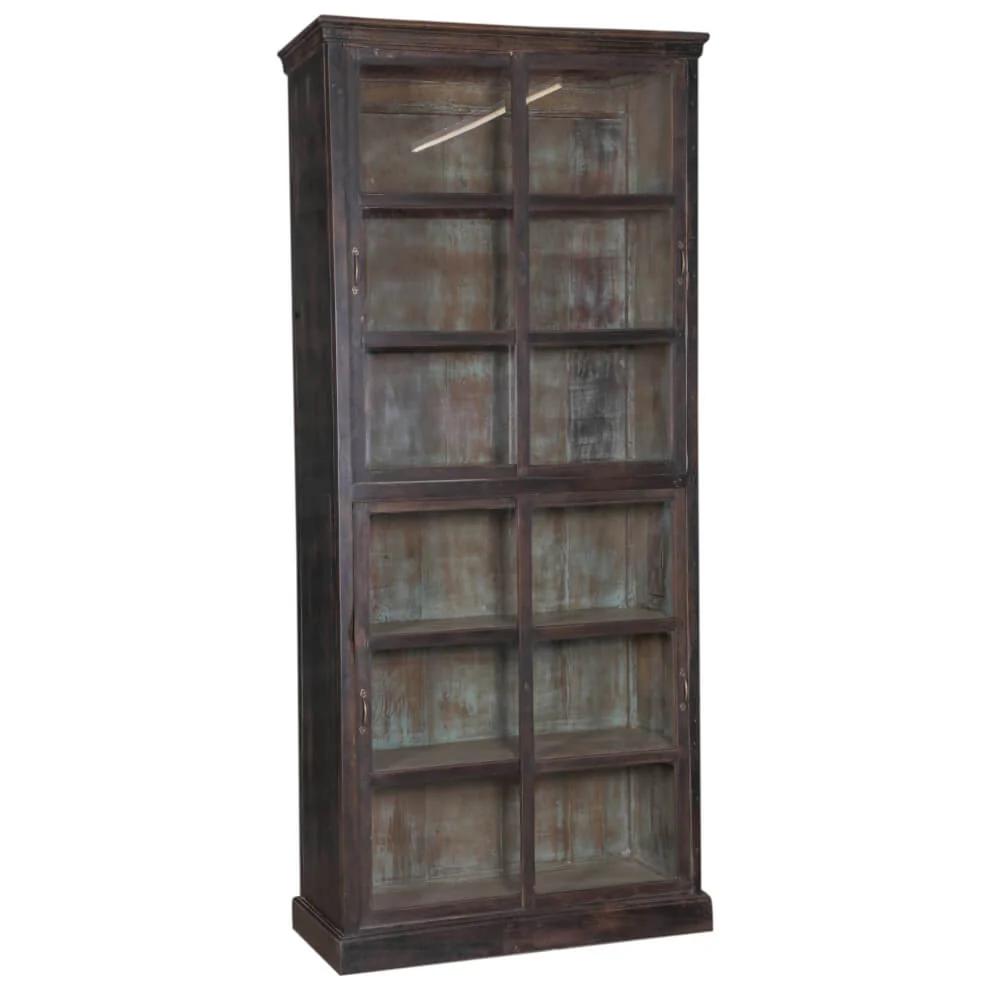 Teak Wood Cabinet with Glass - Image 3