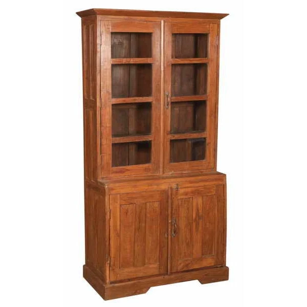 Teak Wood Cabinet with Glass - Image 2