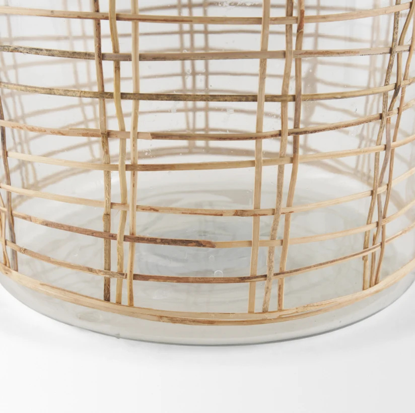 Troian Rattan Wrapped Glass Bottle - Image 10