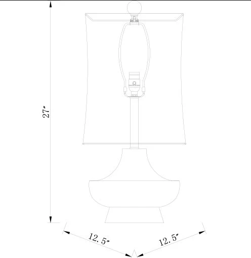 Turquoise Table Lamp - Image 5