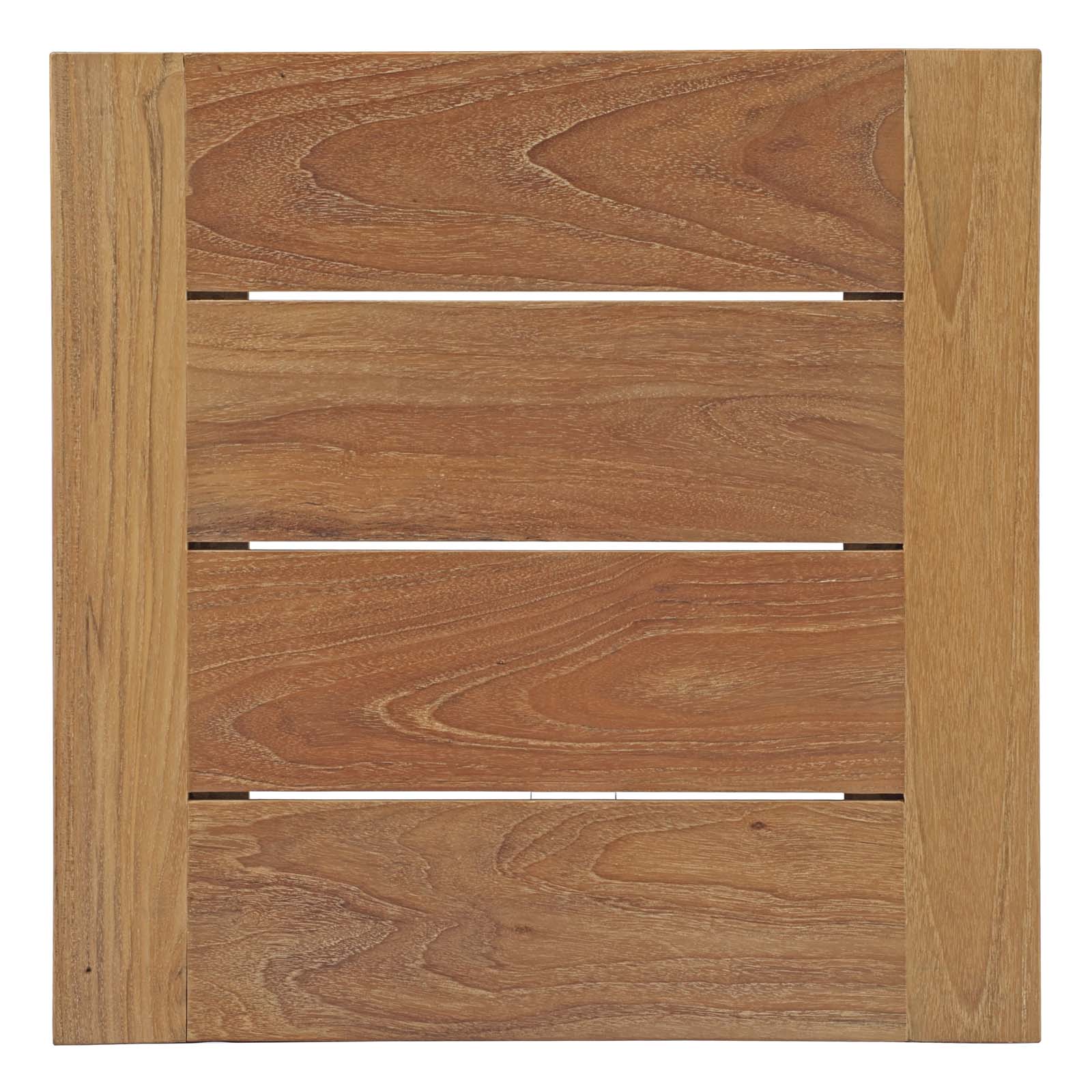 Upland Outdoor Patio Wood Side Table - Image 3