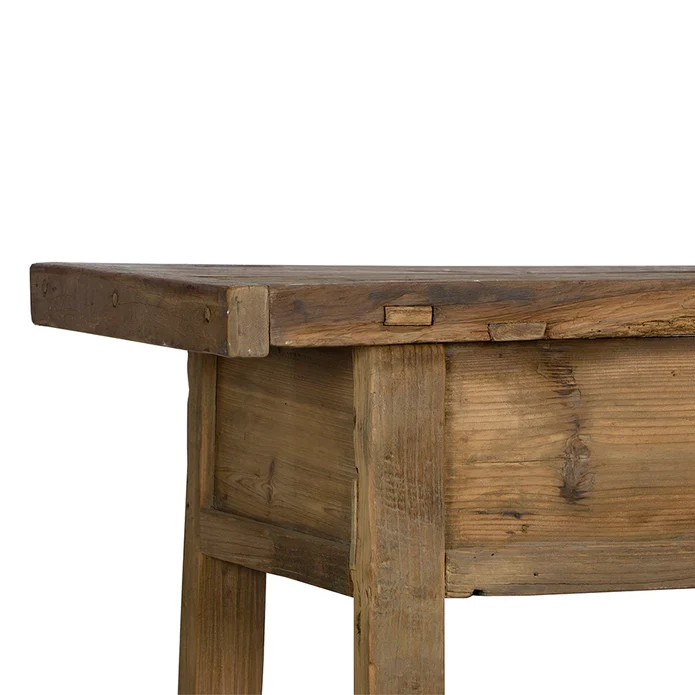 Village Console Table with Shelf - Image 4