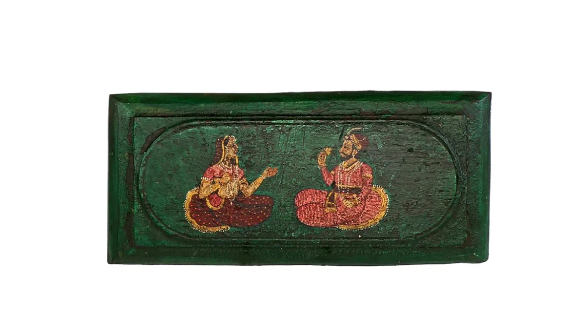 Vintage Painted Furniture Panel - Image 4