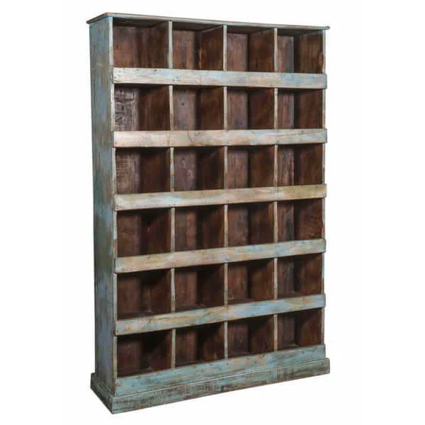 Vintage Painted Teak Wood Bookshelf - Image 3