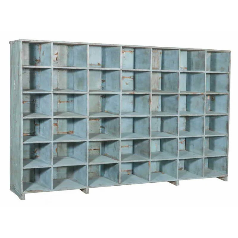 Vintage Painted Teak Wood Bookshelf - Image 5