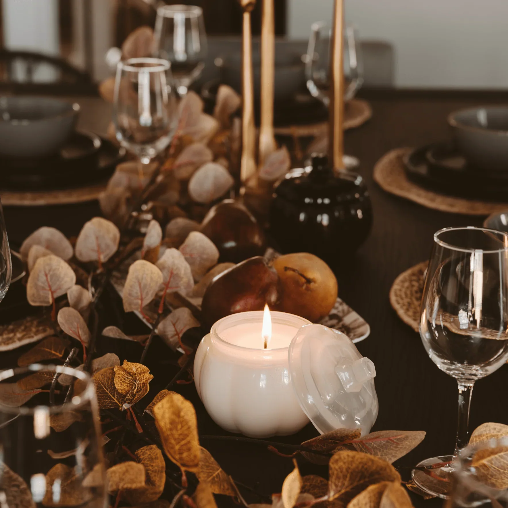 Warm and Cozy Pumpkin Jar Candle - Image 3