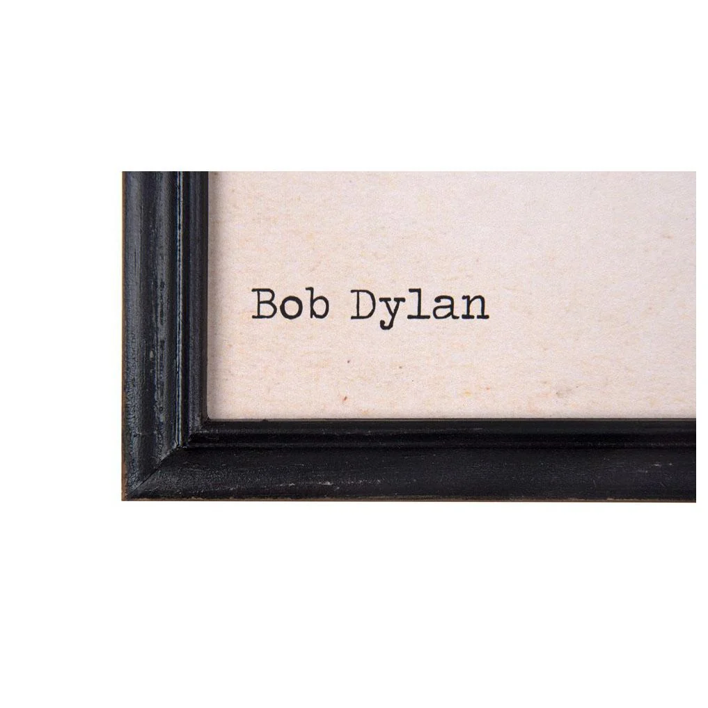 Bob Dylan "Forever Young" Quote Framed Wall Art - Image 3
