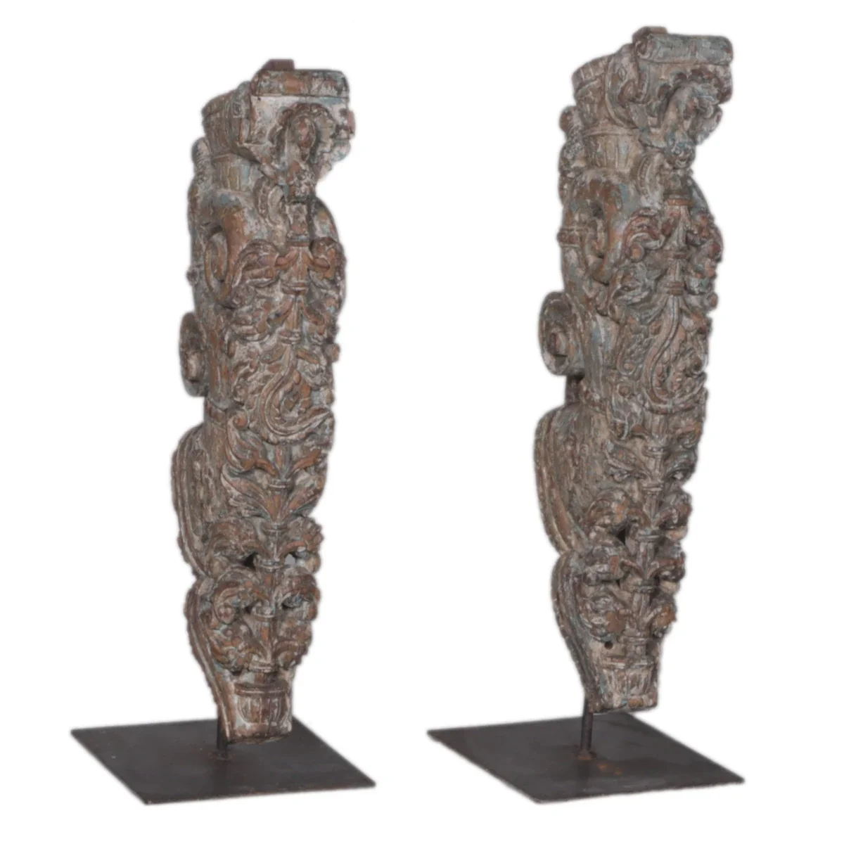 Wooden Bracket with Iron Stand - Image 2